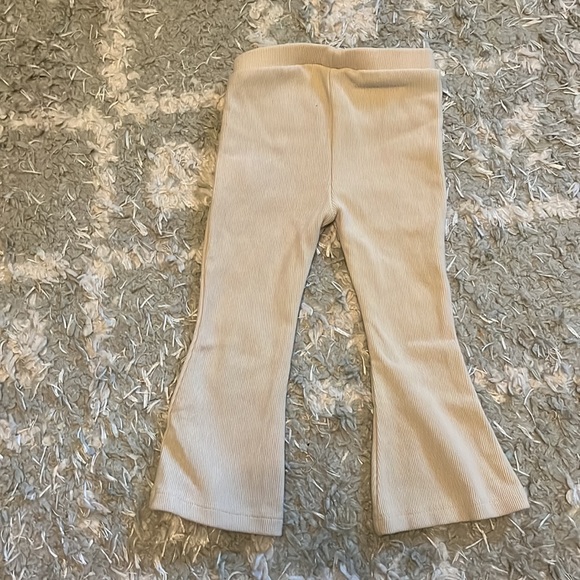 Zara Baby Flared Ottoman Pants in Light Beige - Picture 4 of 5